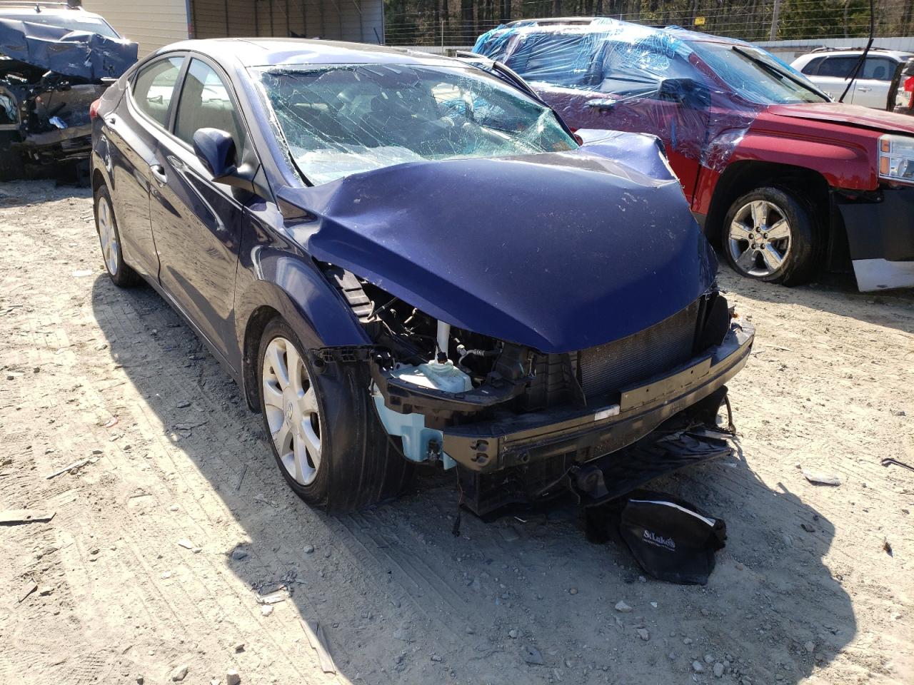 HYUNDAI ELANTRA GL 2013 with VIN 5NPDH4AE6DH280690 - Photo from auction