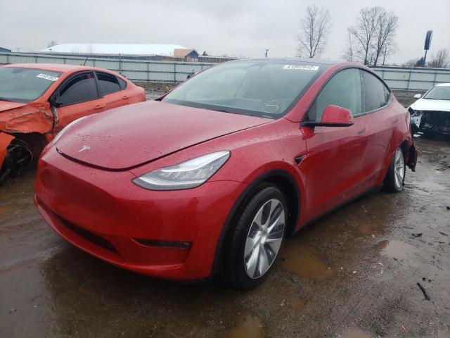 Photo 2 from auction – 2021 TESLA MODEL Y with VIN 5YJYGDEE3MF186487