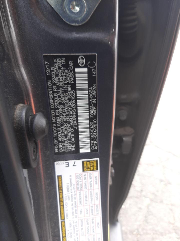 Photo 10 from auction – 2017 TOYOTA PRIUS PRIM with VIN JTDKARFP5H3067525