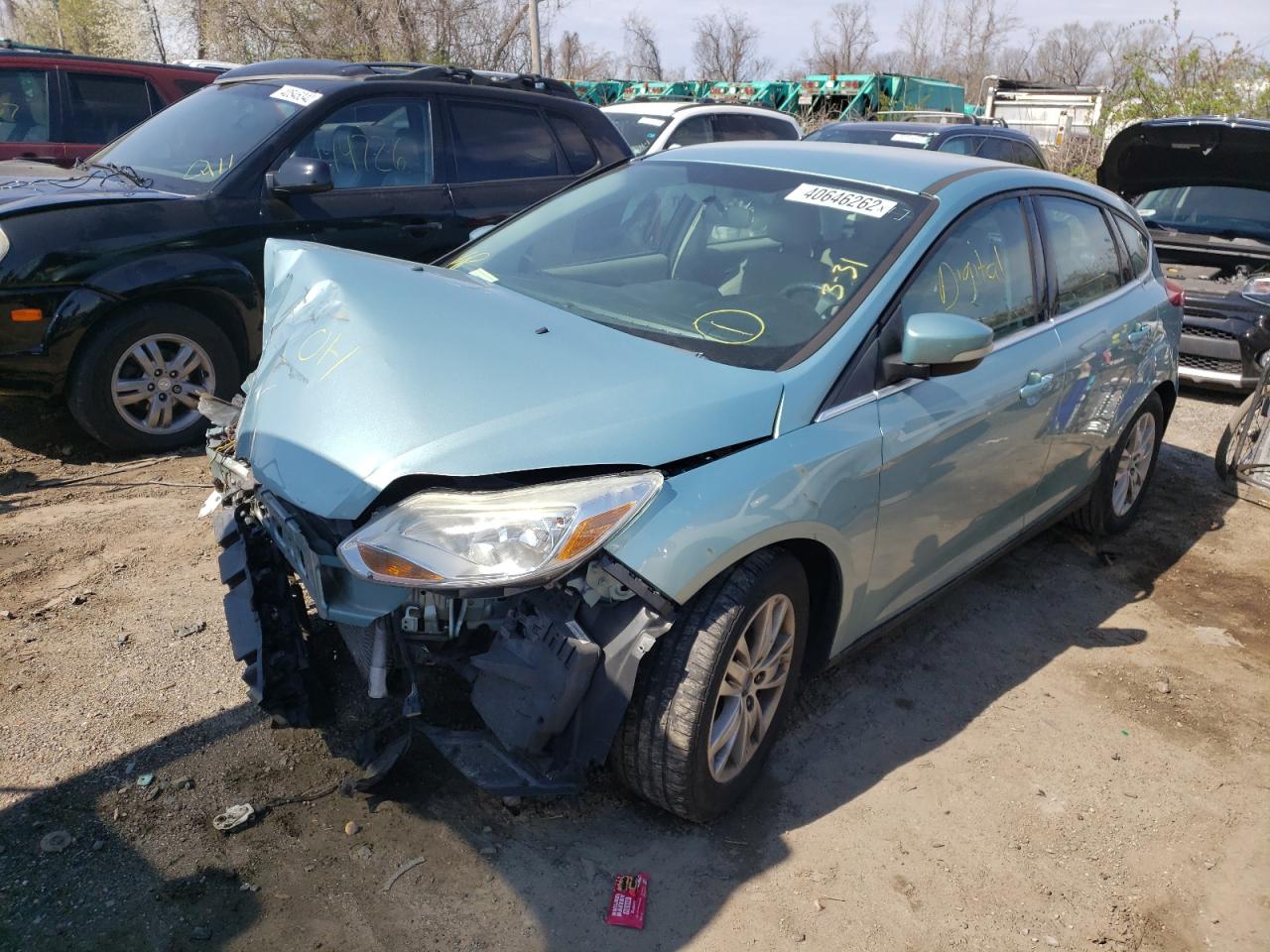 Photo 2 from auction – 2012 FORD FOCUS SEL with VIN 1FAHP3M21CL348524