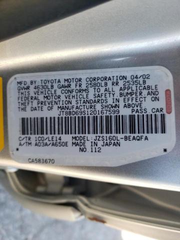 Photo 10 from auction – 2002 LEXUS GS 300 with VIN JT8BD69S120167599