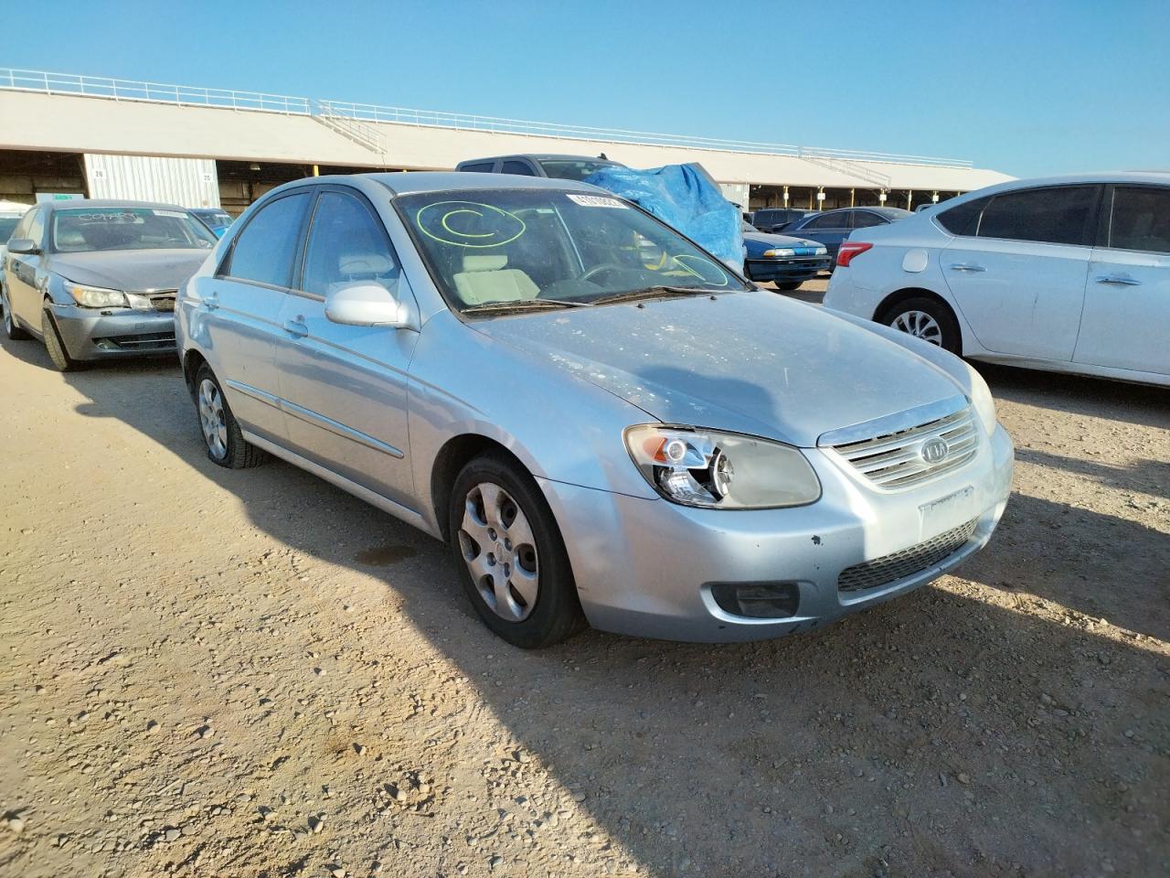 KIA SPECTRA EX 2007 with VIN KNAFE121275440710 - Photo from auction