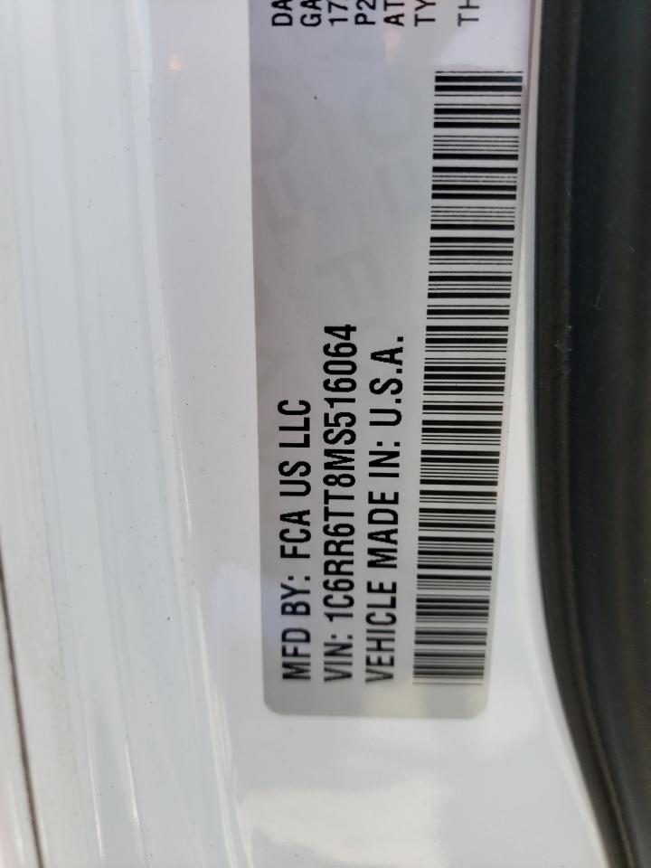 Photo 10 from auction – 2021 RAM 1500 CLASS with VIN 1C6RR6TT8MS516064
