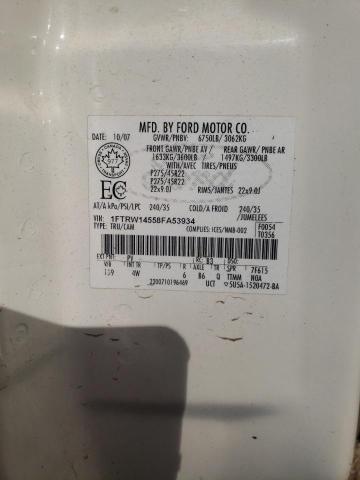 Photo 10 from auction – 2008 FORD F150 SUPER with VIN 1FTRW14558FA53934