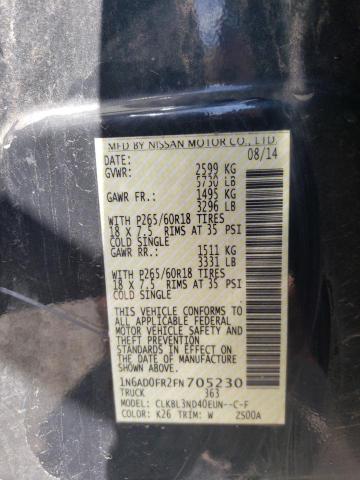 Photo 10 from auction – 2015 NISSAN FRONTIER S with VIN 1N6AD0FR2FN705230