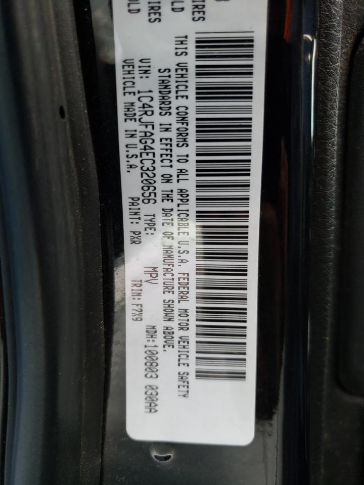 Photo 10 from auction – 2014 JEEP GRAND CHER with VIN 1C4RJFAG4EC320656
