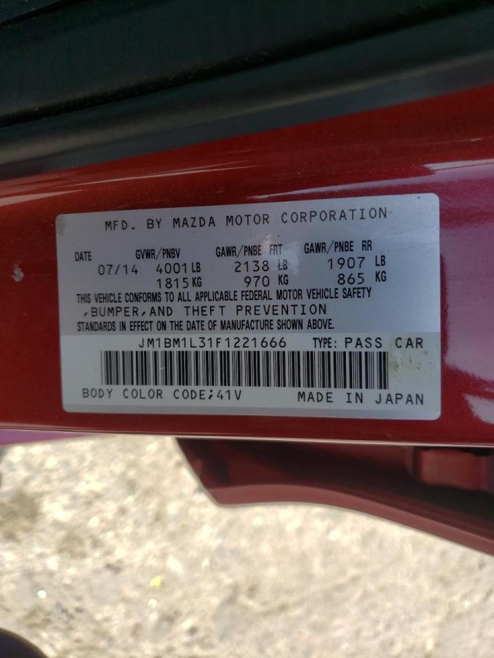 Photo 10 from auction – 2015 MAZDA 3 TOURING with VIN JM1BM1L31F1221666