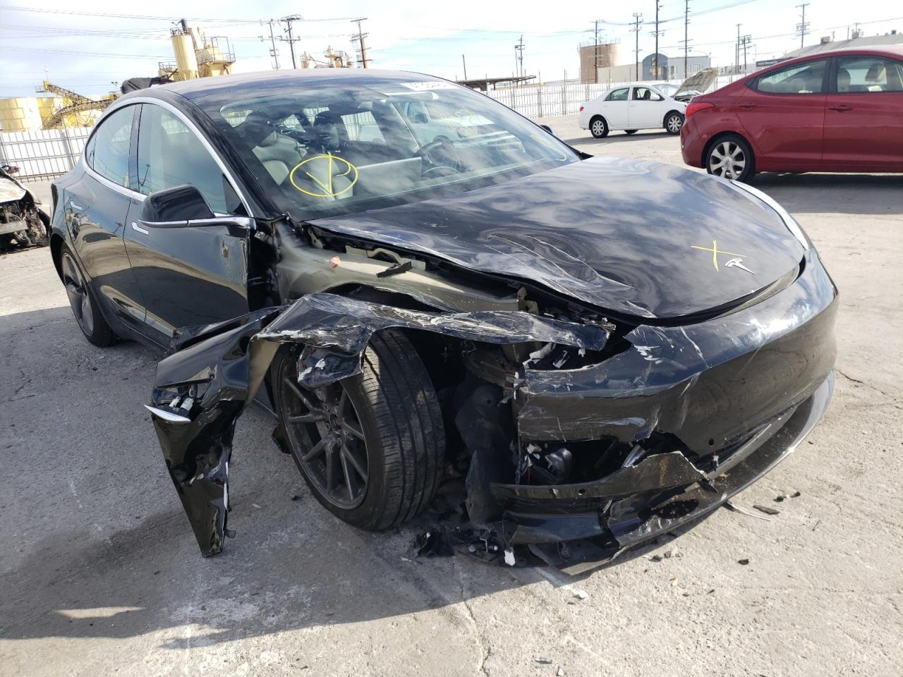 TESLA MODEL 3 2018 with VIN 5YJ3E1EB4JF073311 - Photo from auction