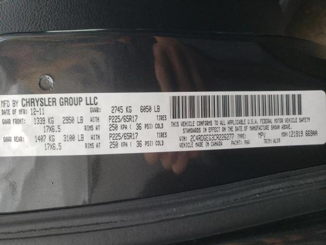 Zdjęcie 10 z aukcji – 2012 DODGE GRAND CARA z VIN 2C4RDGEG3CR226277