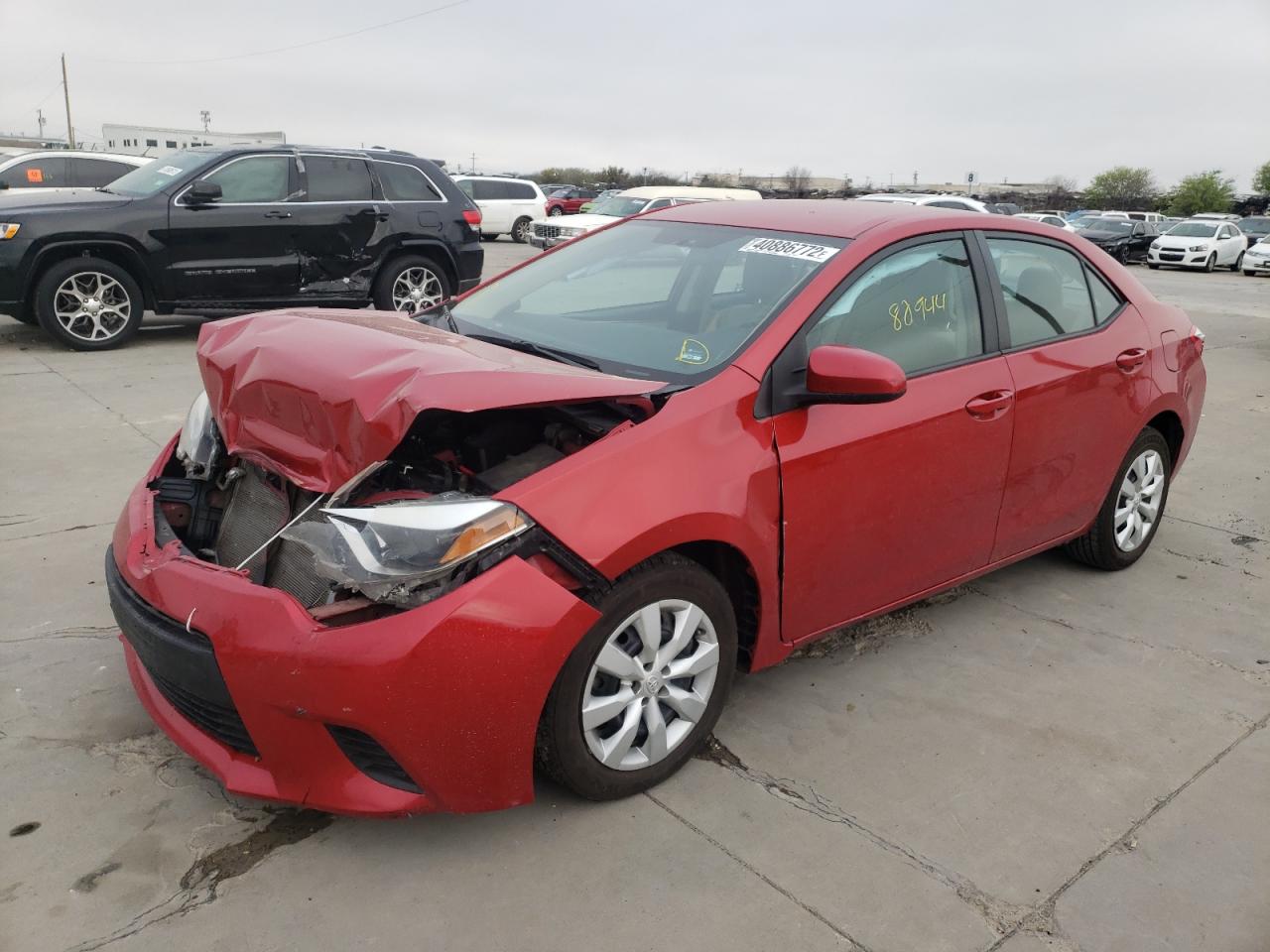 Photo 2 from auction – 2014 TOYOTA COROLLA L with VIN 5YFBURHE2EP122647