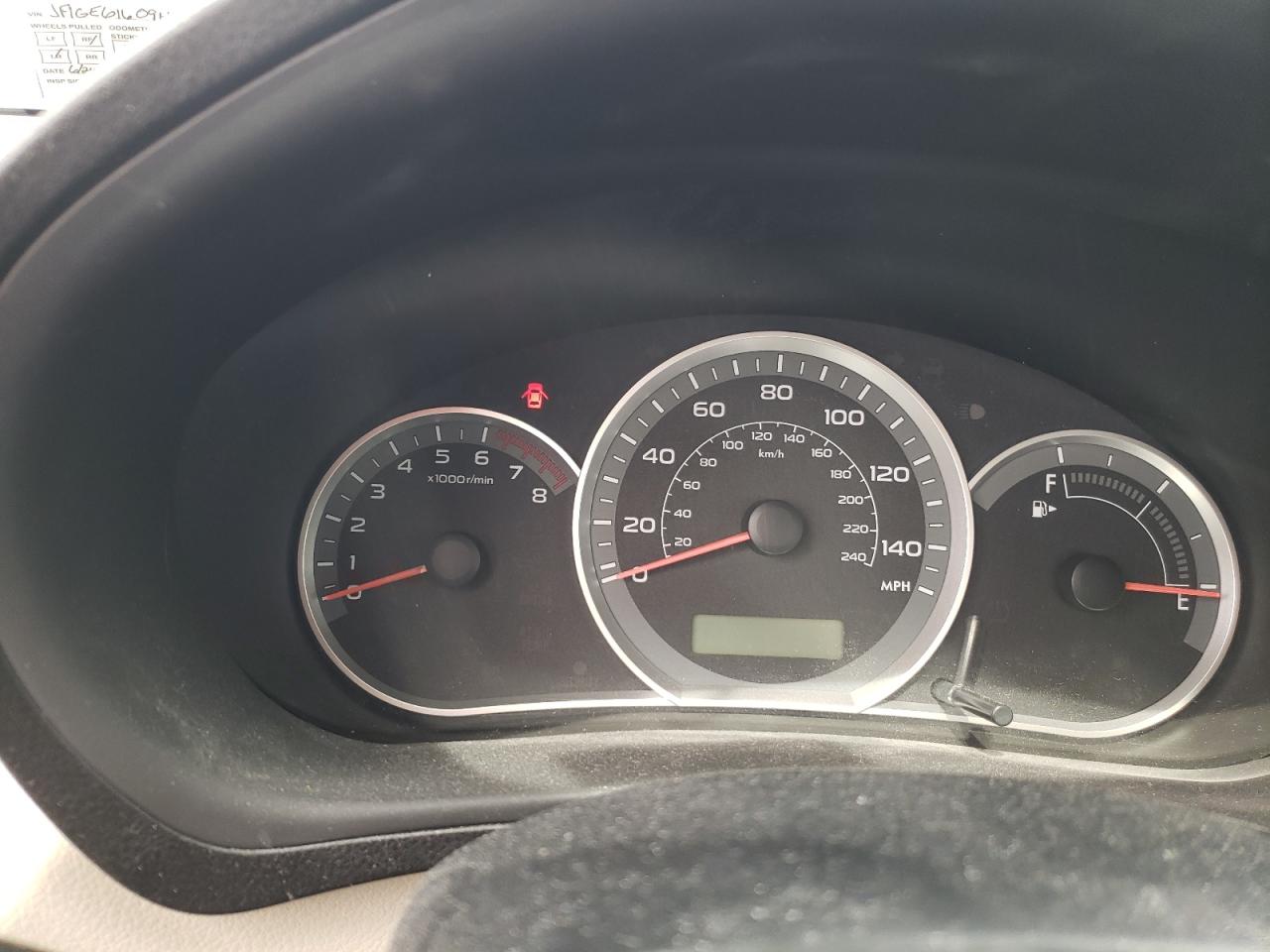 Photo 8 from auction – 2009 SUBARU IMPREZA 2. with VIN JF1GE61609H519768