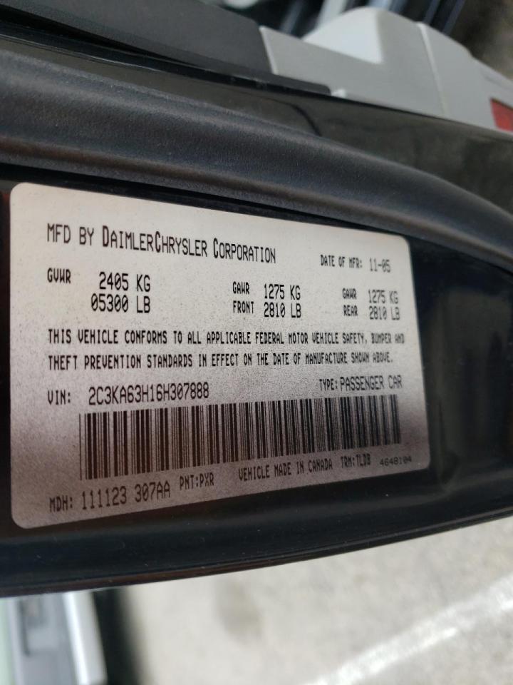 Photo 10 from auction – 2006 CHRYSLER 300C with VIN 2C3KA63H16H307888