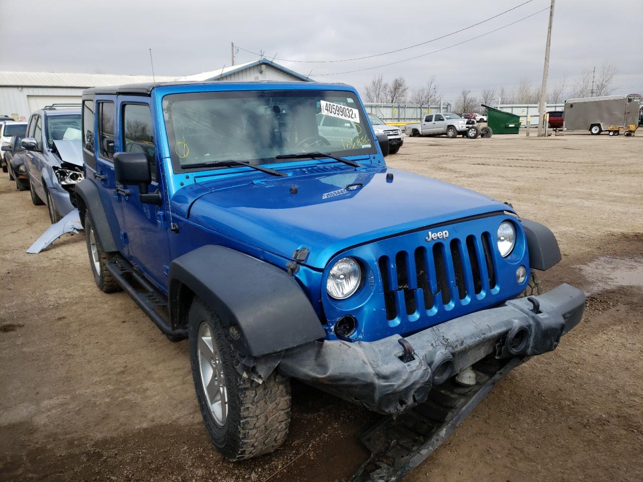 JEEP WRANGLER U 2016 with VIN 1C4BJWDG3GL106886 - Photo from auction