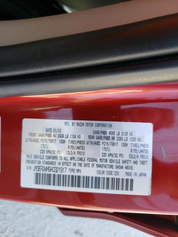 Photo 10 from auction – 2010 MAZDA CX-7 with VIN JM3ER2WM9A0321917