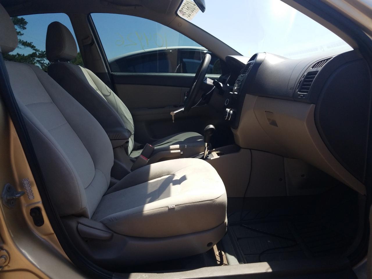 Photo 5 from auction – 2009 KIA SPECTRA EX with VIN KNAFE221495651867