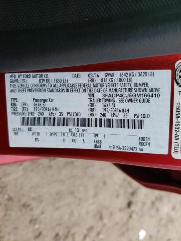 Photo 10 from auction – 2016 FORD FIESTA TIT with VIN 3FADP4CJ5GM166410