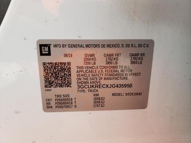 Photo 10 from auction – 2018 CHEVROLET SILVERADO with VIN 3GCUKRECXJG435950