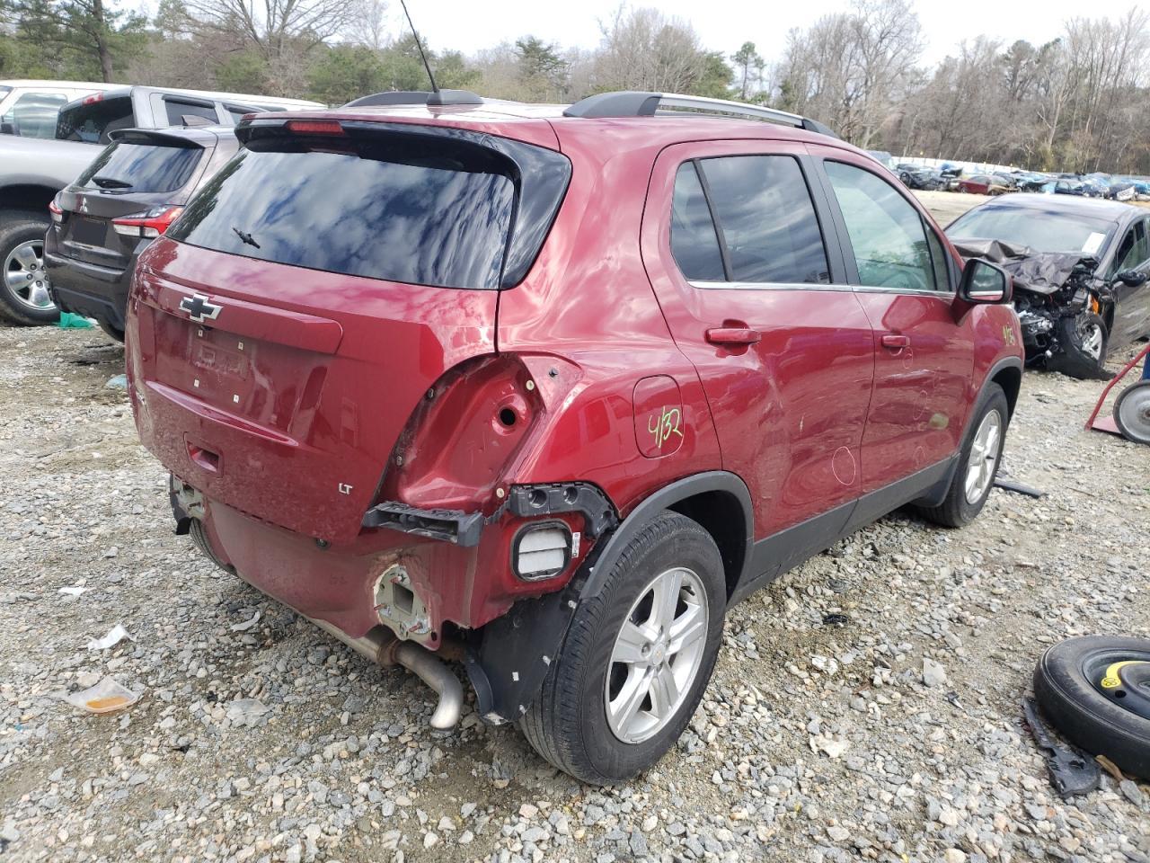 Photo 4 from auction – 2019 CHEVROLET TRAX 1LT with VIN 3GNCJLSB9KL299916