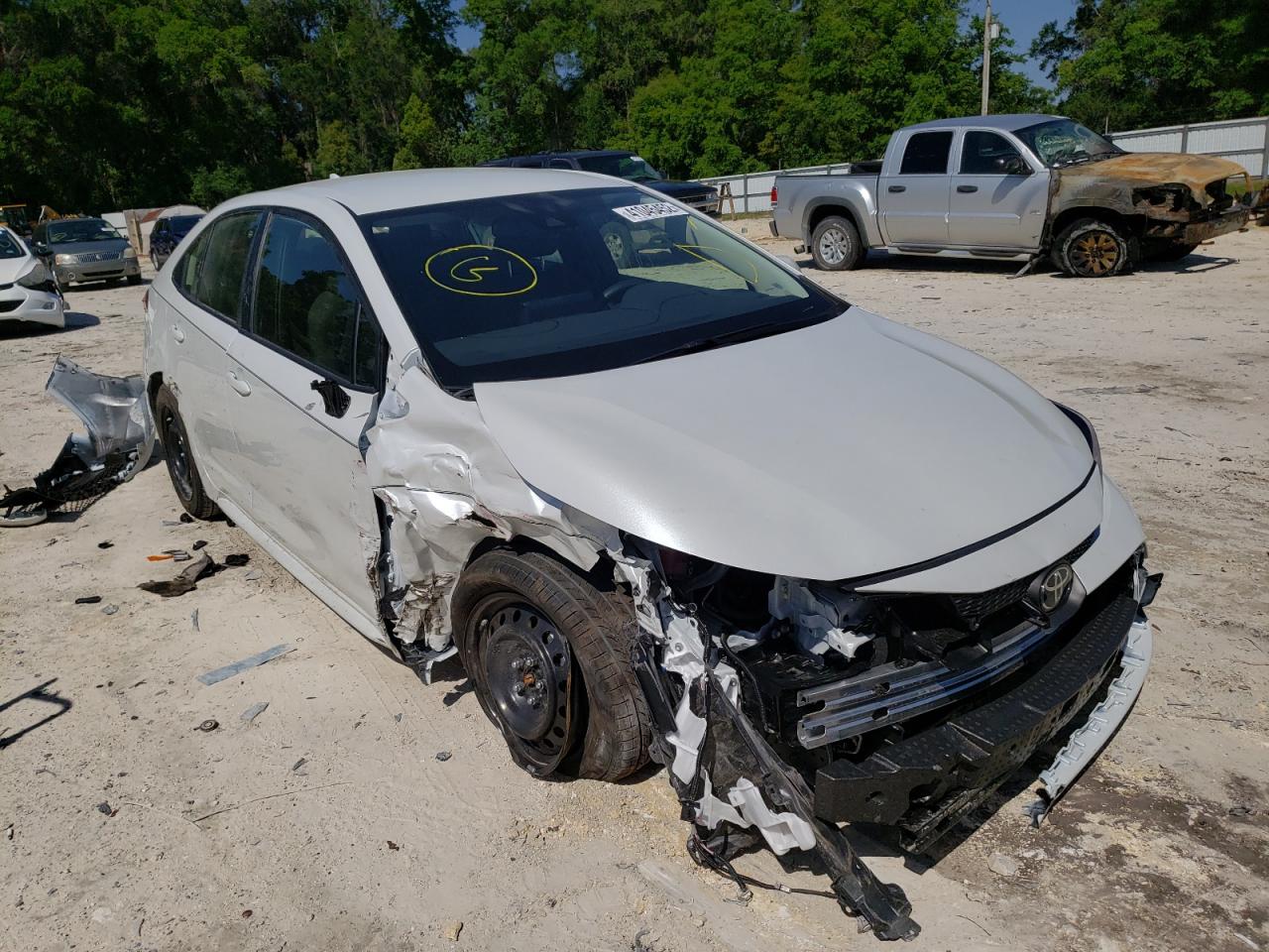 TOYOTA COROLLA LE 2022 with VIN JTDEPMAEXN3010799 - Photo from auction