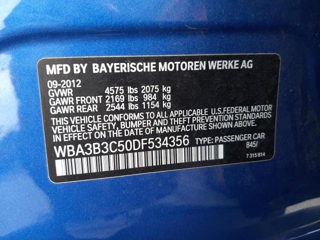 Photo 10 from auction – 2013 BMW 328 XI with VIN WBA3B3C50DF534356