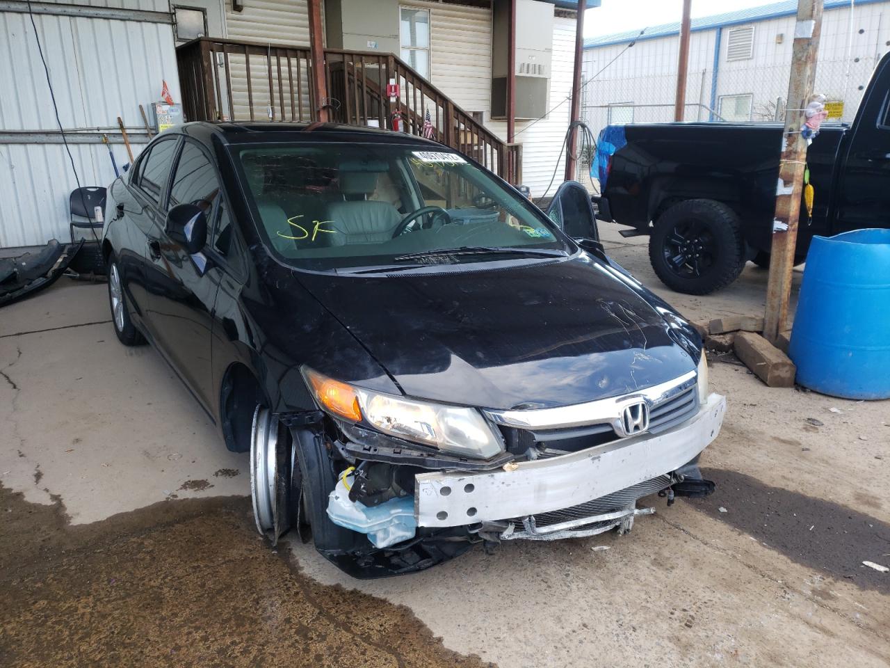 HONDA CIVIC EXL 2012 with VIN 19XFB2F9XCE325370 - Photo from auction