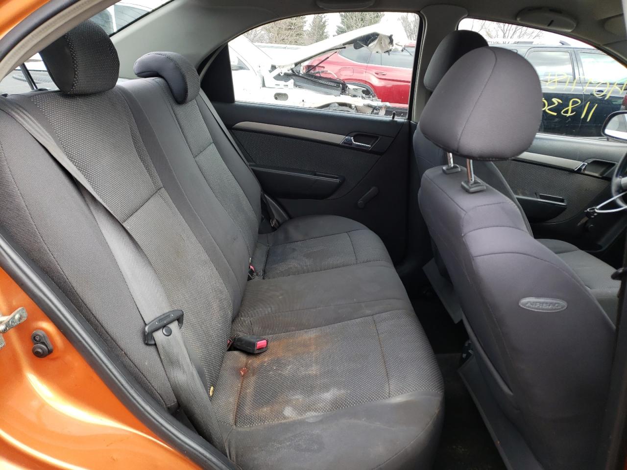 Photo 6 from auction – 2007 CHEVROLET AVEO BASE with VIN KL1TD56677B146461