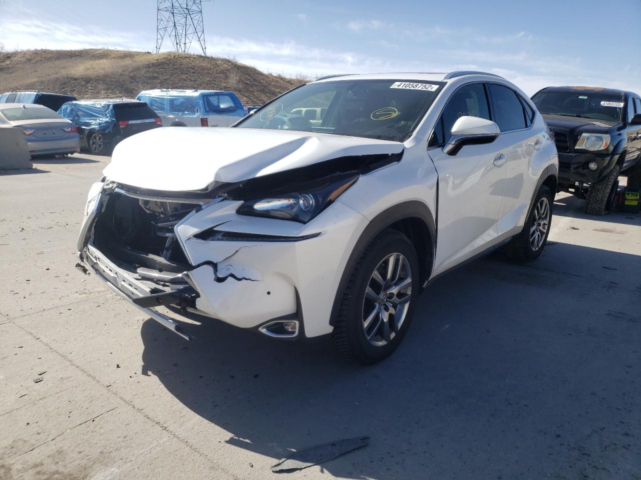Photo 2 from auction – 2015 LEXUS NX 200T with VIN JTJBARBZ7F2036574