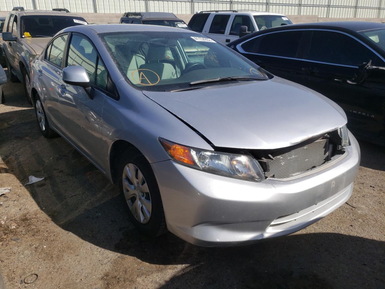 HONDA CIVIC LX 2012 with VIN 19XFB2F57CE093369 - Photo from auction