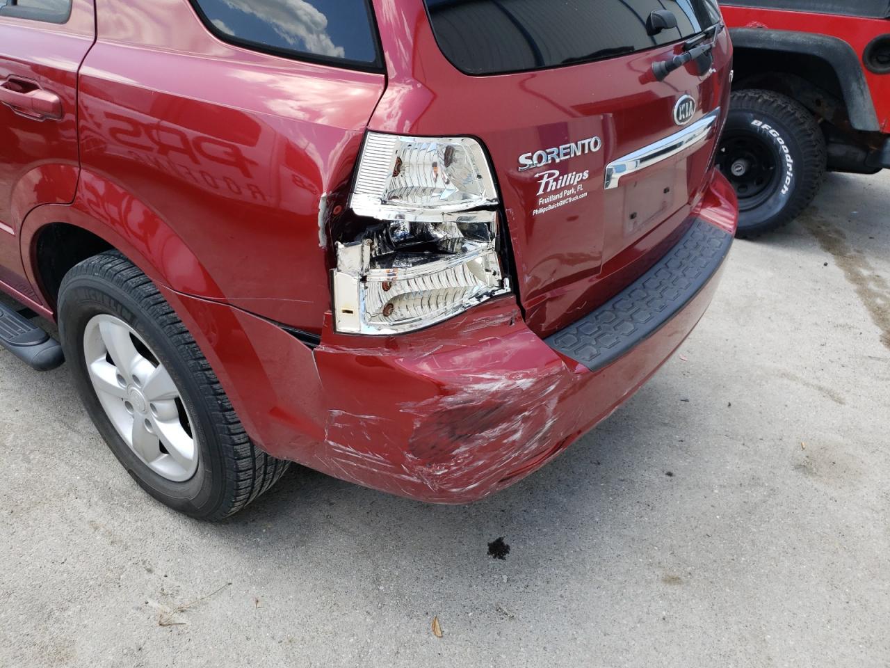 Photo 9 from auction – 2008 KIA SORENTO EX with VIN KNDJC735485798299