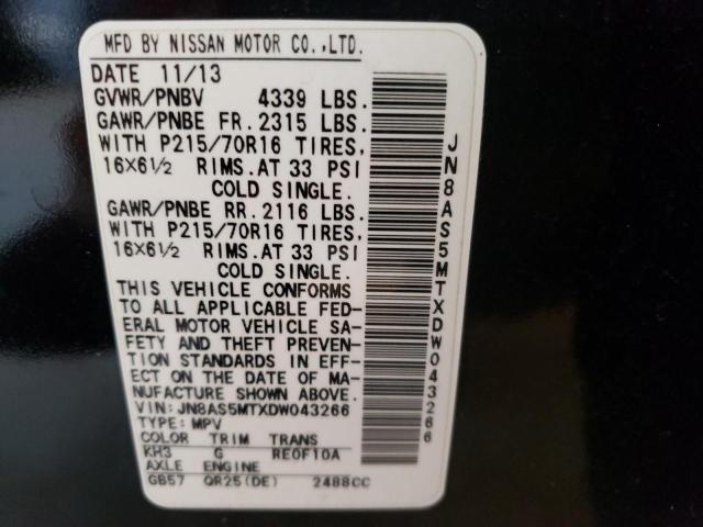 Photo 10 from auction – 2013 NISSAN ROGUE S with VIN JN8AS5MTXDW043266