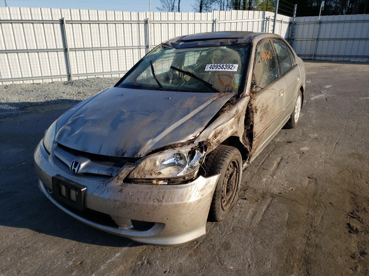 Photo 2 from auction – 2004 HONDA CIVIC EX with VIN 2HGES26794H556701