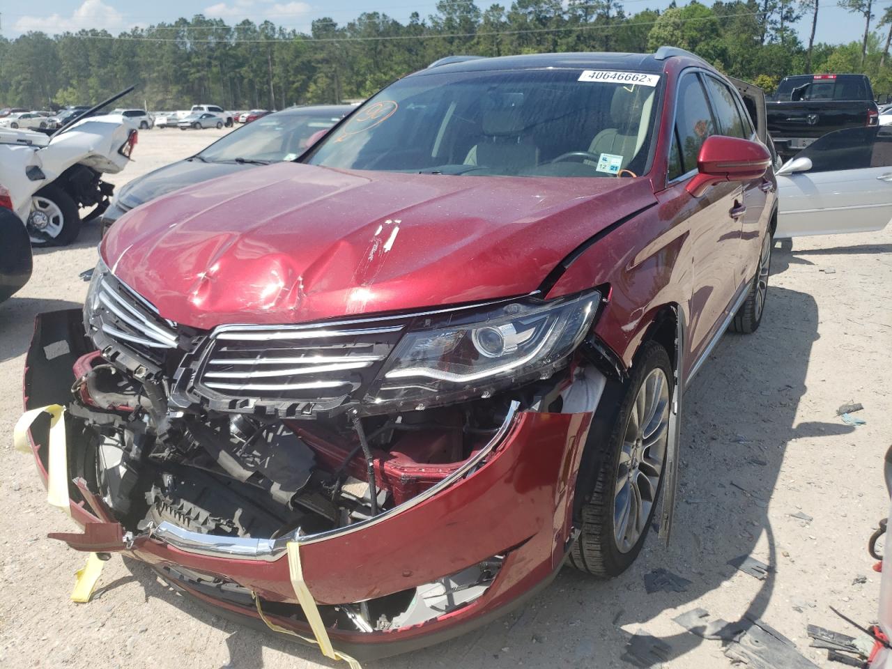 Photo 2 from auction – 2016 LINCOLN MKX RESERV with VIN 2LMTJ6LR5GBL53818