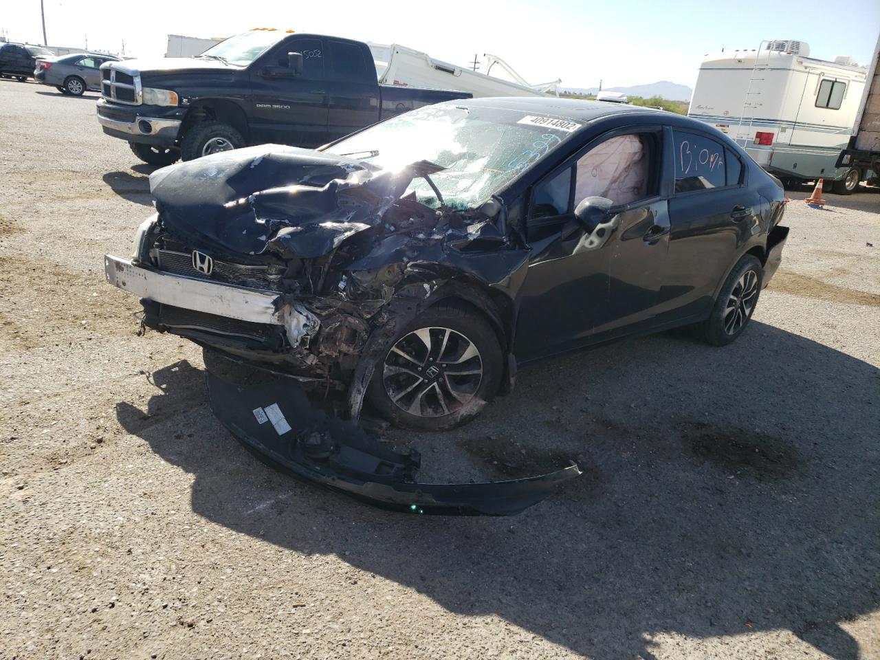 Photo 2 from auction – 2013 HONDA CIVIC EXL with VIN 2HGFB2F95DH539903