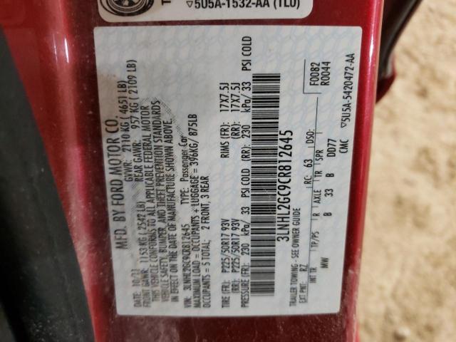 Photo 10 from auction – 2012 LINCOLN MKZ with VIN 3LNHL2GC9CR812645