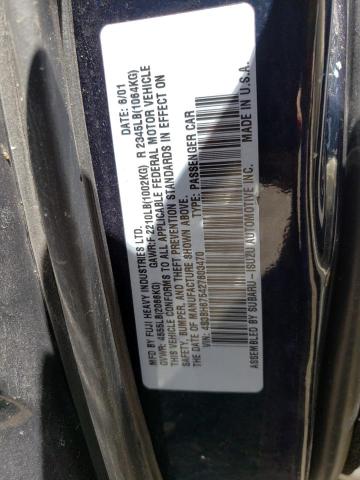 Photo 10 from auction – 2002 SUBARU LEGACY OUT with VIN 4S3BH675427603470