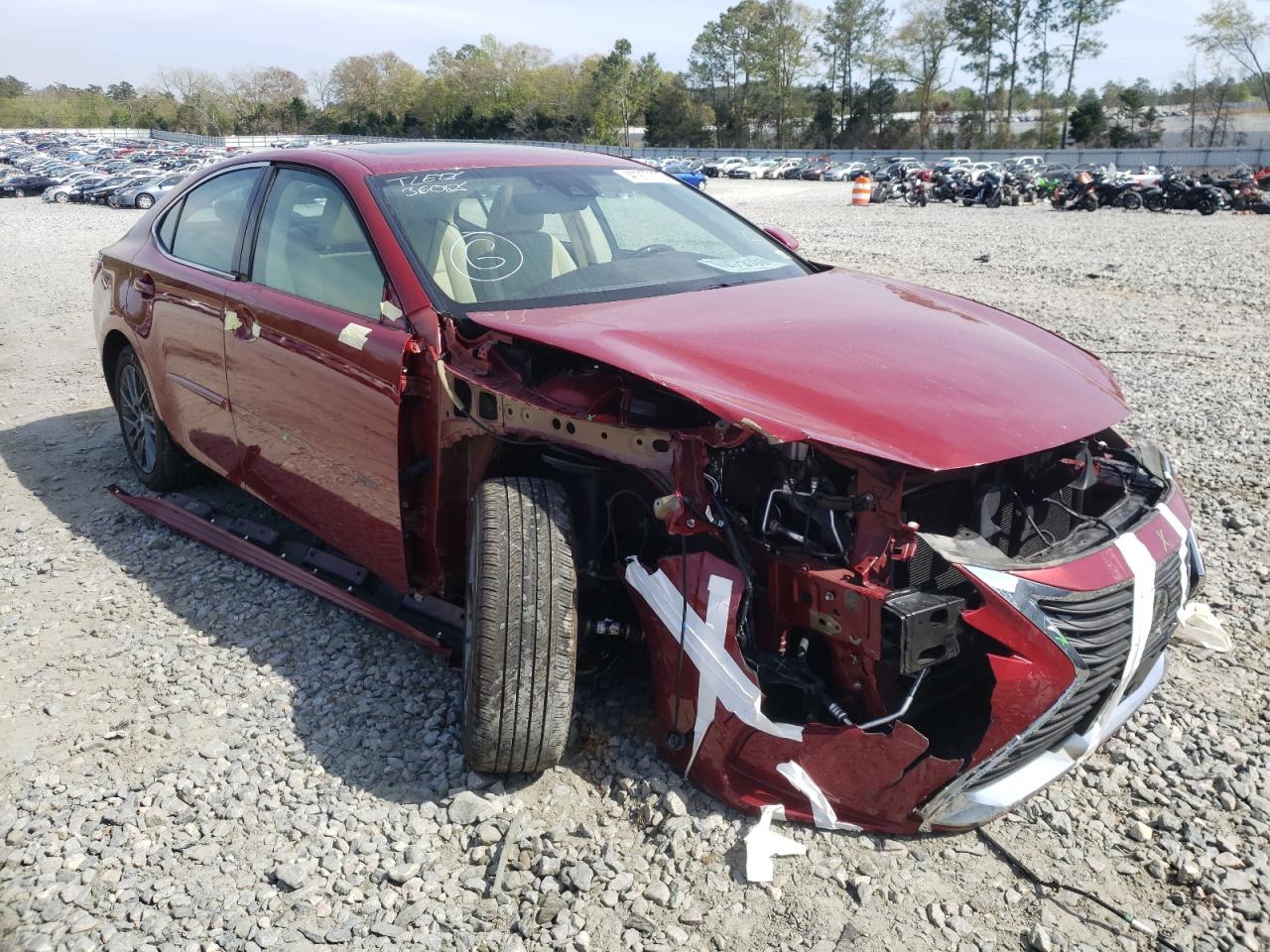 LEXUS ES 350 2018 with VIN 58ABK1GG9JU112449 - Photo from auction
