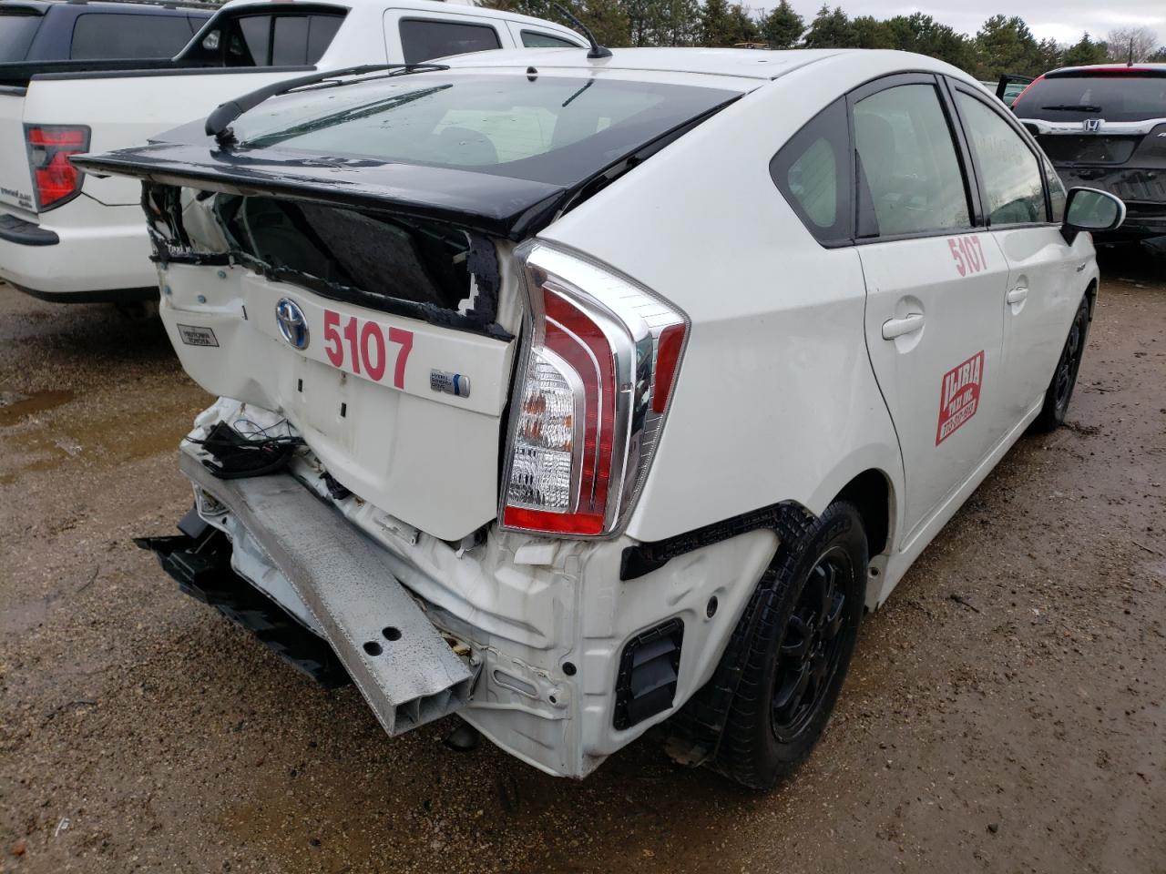 Photo 4 from auction – 2014 TOYOTA PRIUS with VIN JTDKN3DU5E1736460
