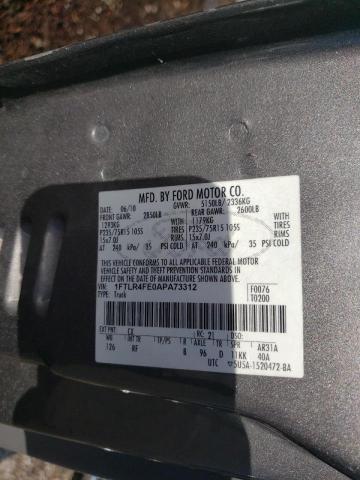 Photo 10 from auction – 2010 FORD RANGER SUP with VIN 1FTLR4FE0APA73312