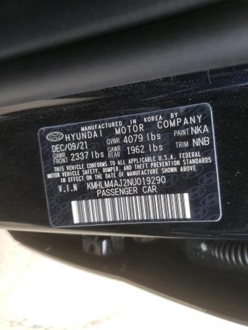 Photo 10 from auction – 2022 HYUNDAI ELANTRA BL with VIN KMHLM4AJ2NU019290