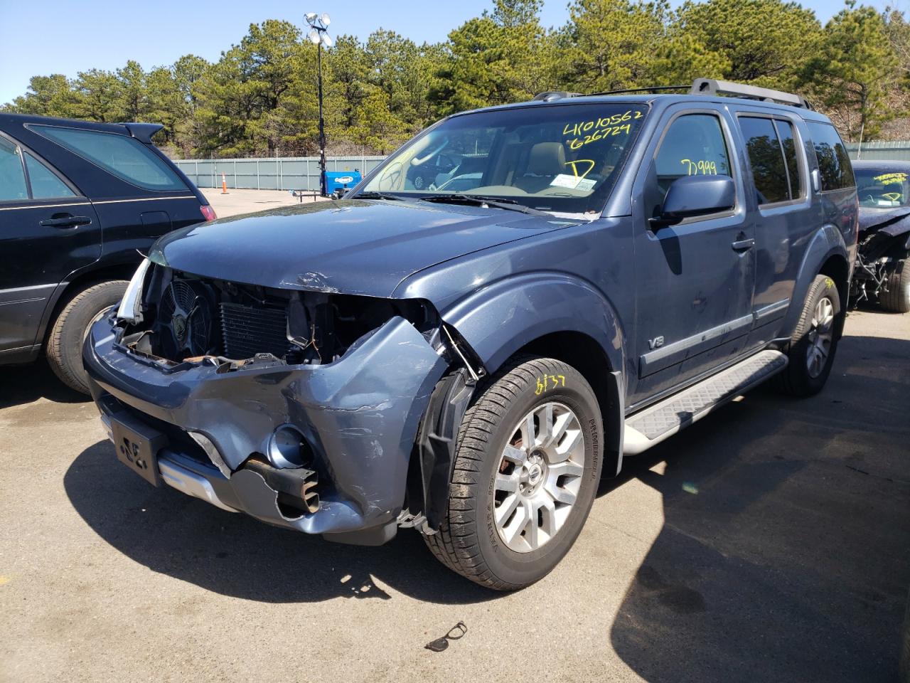 Photo 2 from auction – 2008 NISSAN PATHFINDER with VIN 5N1BR18A48C626724