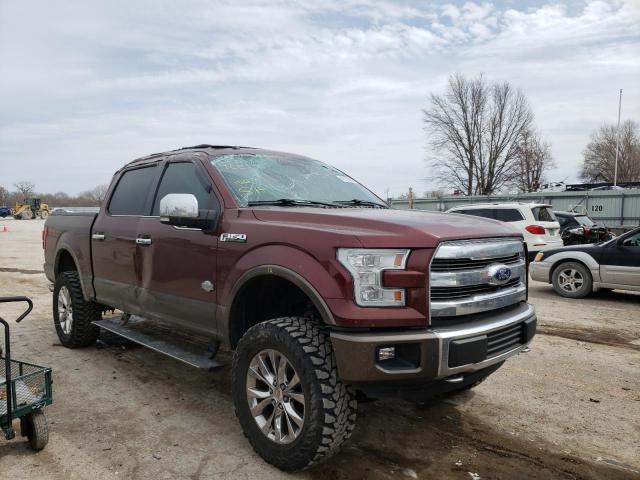 FORD F150 SUPER 2017 with VIN 1FTEW1EF0HFB52098 - Photo from auction