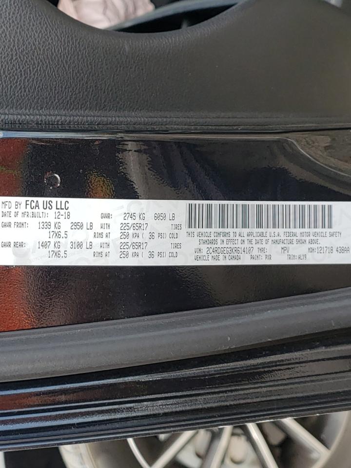 Photo 10 from auction – 2019 DODGE GRAND CARA with VIN 2C4RDGEG3KR614107