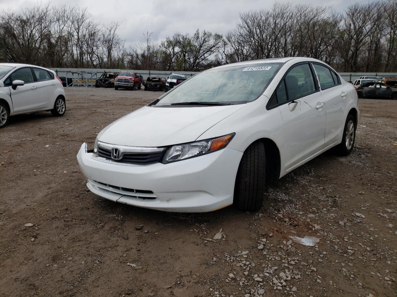 HONDA CIVIC EXL 2012 with VIN 2HGFB2F98CH525640 - Photo from auction