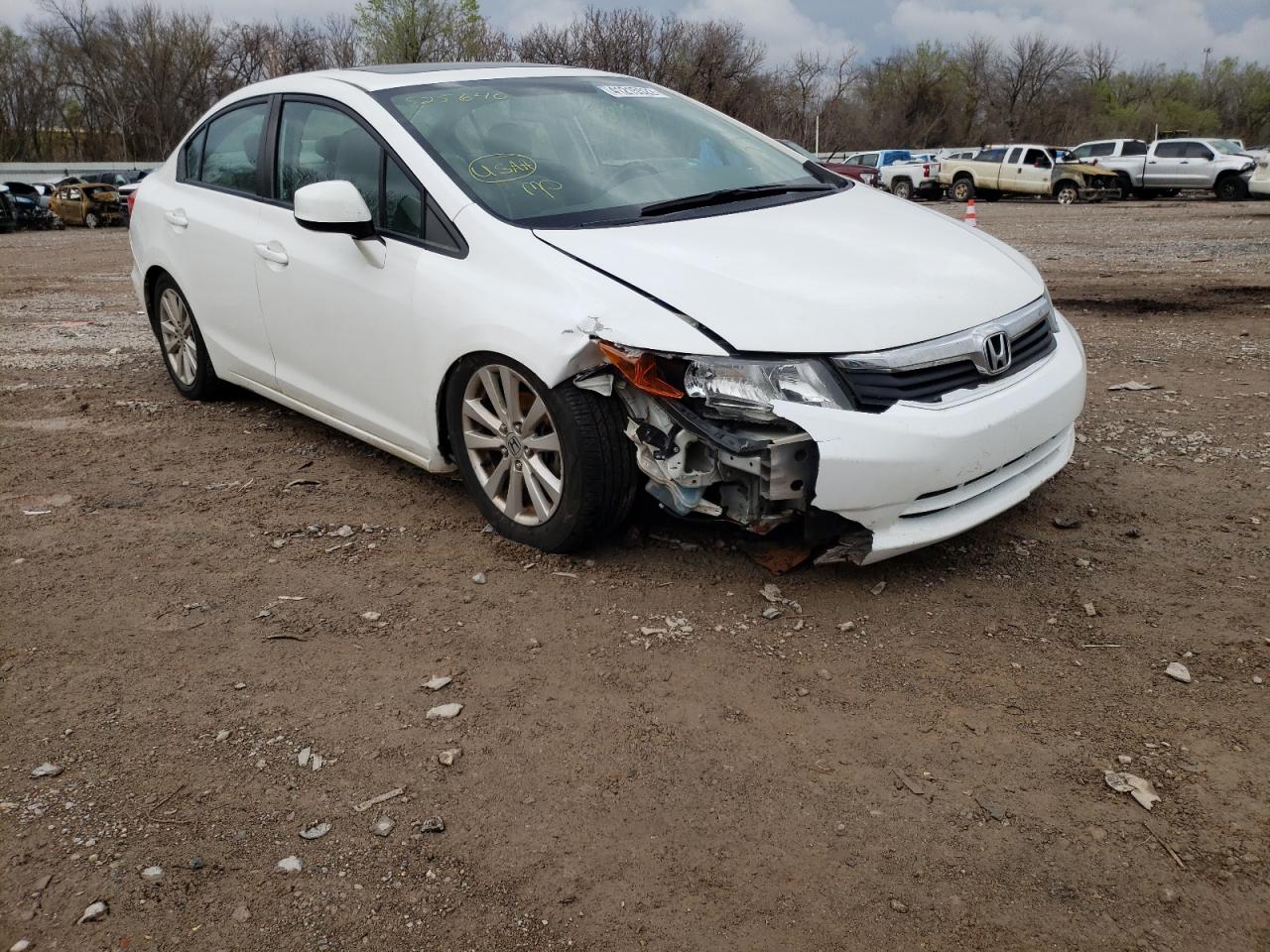 Photo 2 from auction – 2012 HONDA CIVIC EXL with VIN 2HGFB2F98CH525640