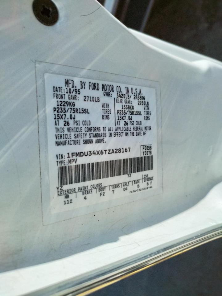 Photo 10 from auction – 1996 FORD EXPLORER with VIN 1FMDU34X6TZA28167