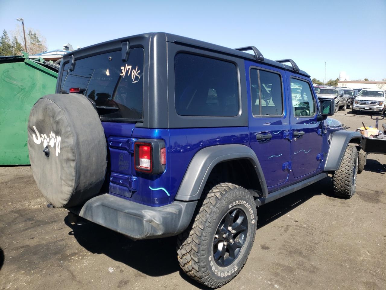 Photo 4 from auction – 2020 JEEP WRANGLER U with VIN 1C4HJXDM2LW277482