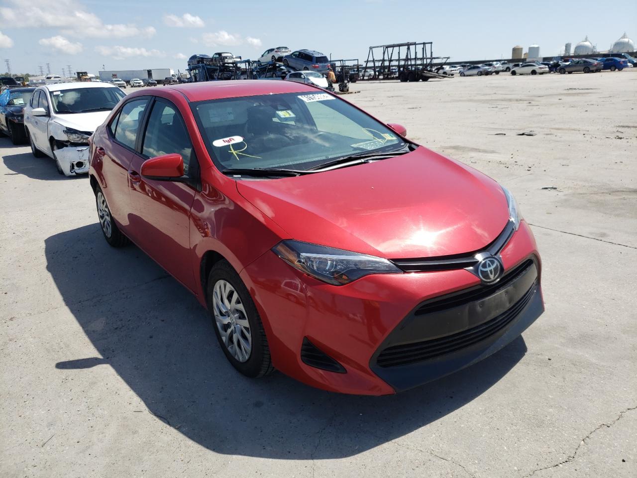 TOYOTA COROLLA L 2019 with VIN 2T1BURHE4KC181856 - Photo from auction