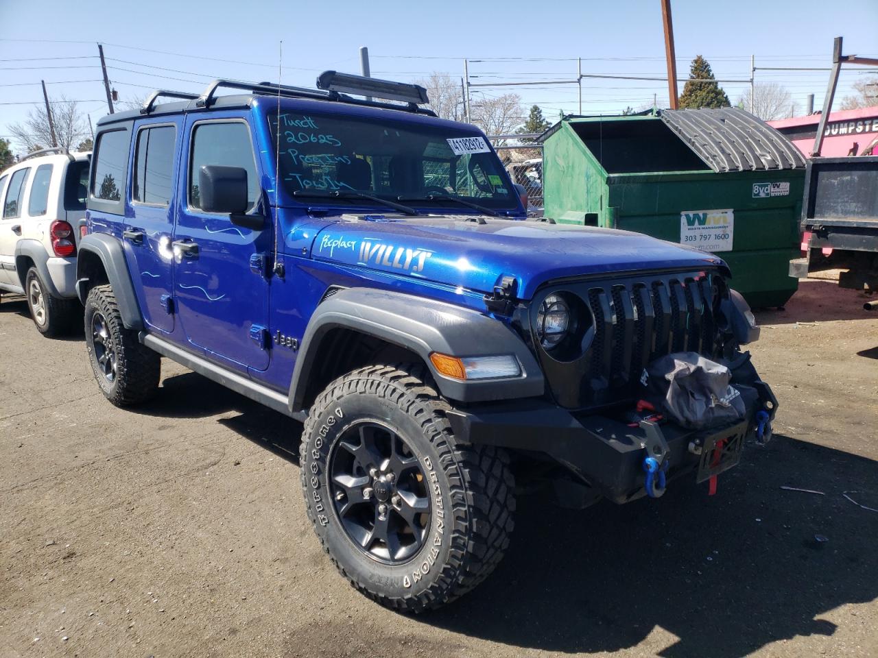 JEEP WRANGLER U 2020 with VIN 1C4HJXDM2LW277482 - Photo from auction