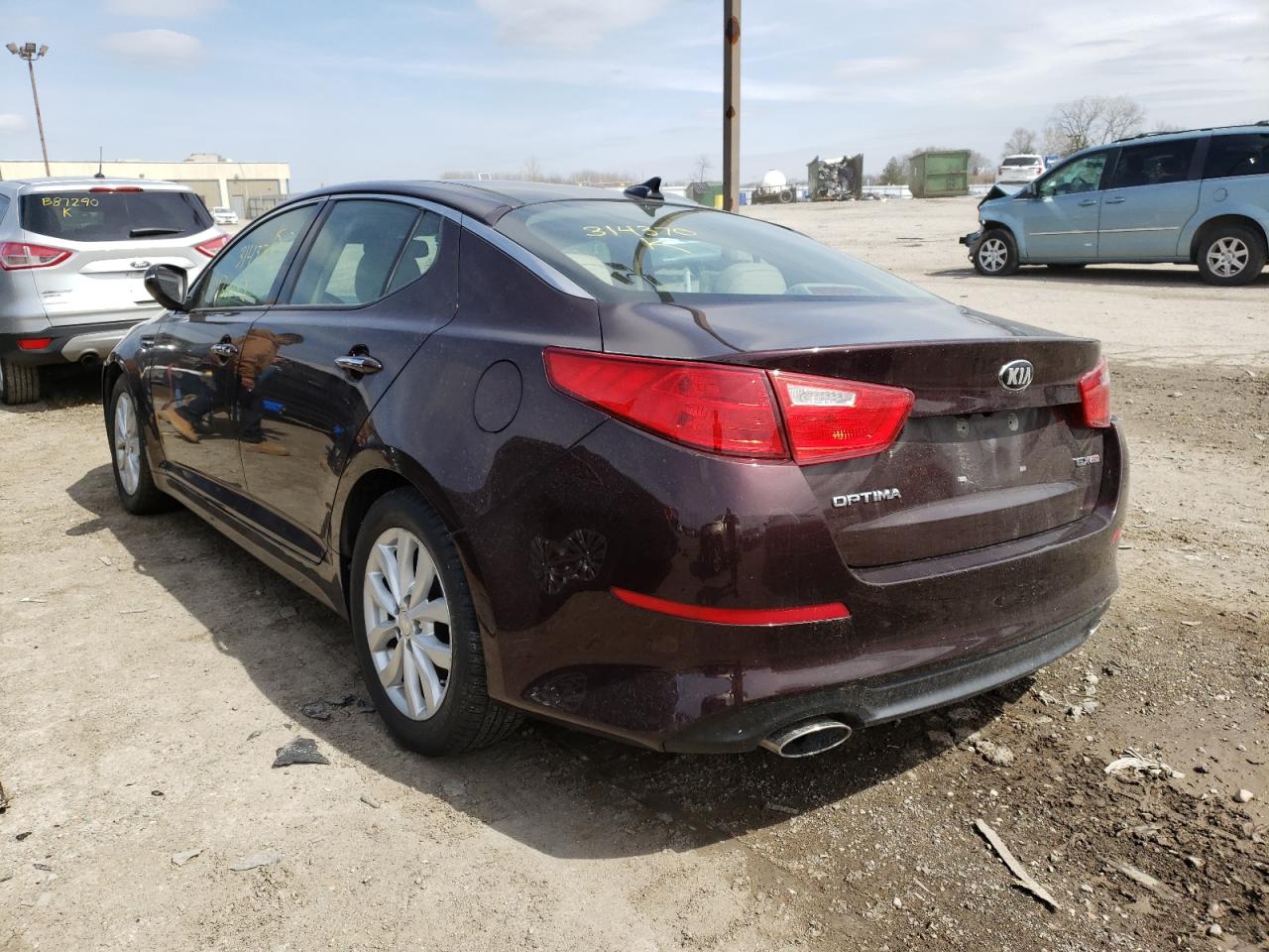 Фото 3 с аукциона – 2014 KIA OPTIMA EX с VIN 5XXGN4A70EG314370
