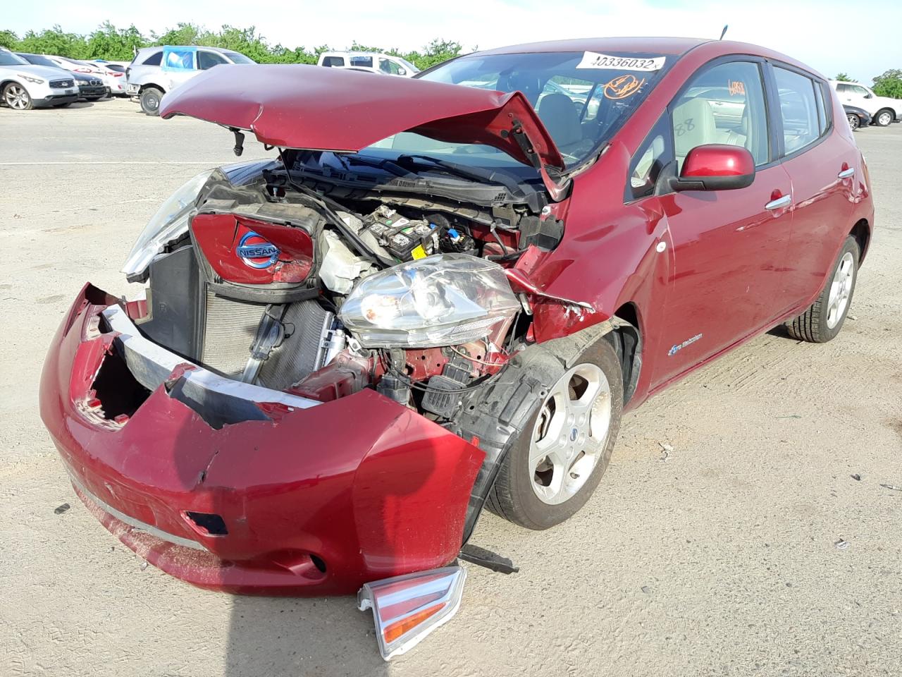 Photo 2 from auction – 2012 NISSAN LEAF SV with VIN JN1AZ0CP5CT016042